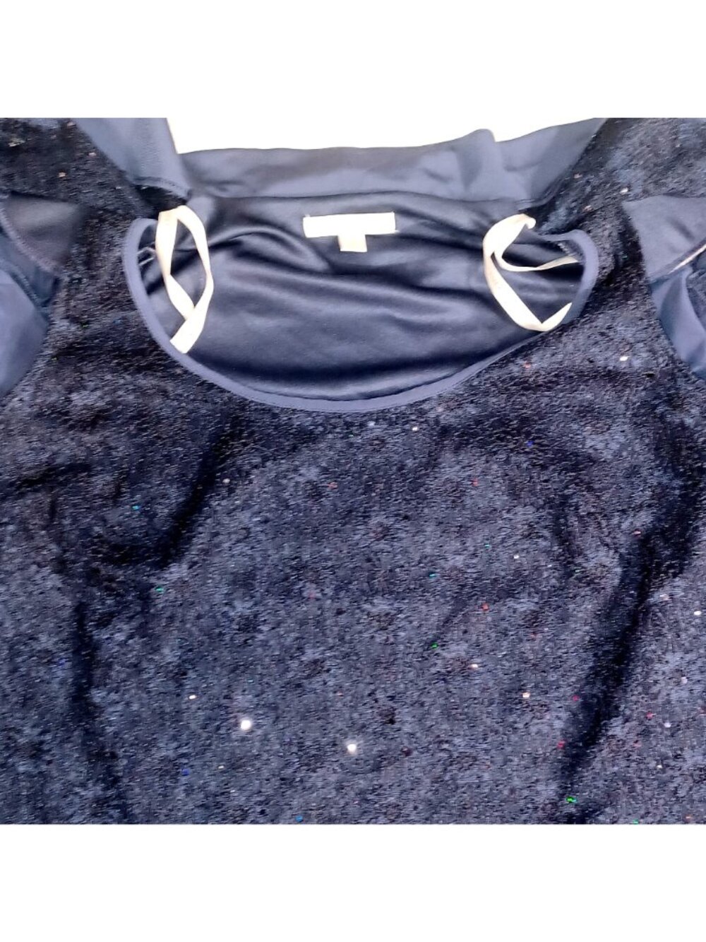 Pantsuit Formal NWT Navy Sequin Lace Evening Oleg Cassini 3pc Set Women Size 16 - Picture 6 of 16
